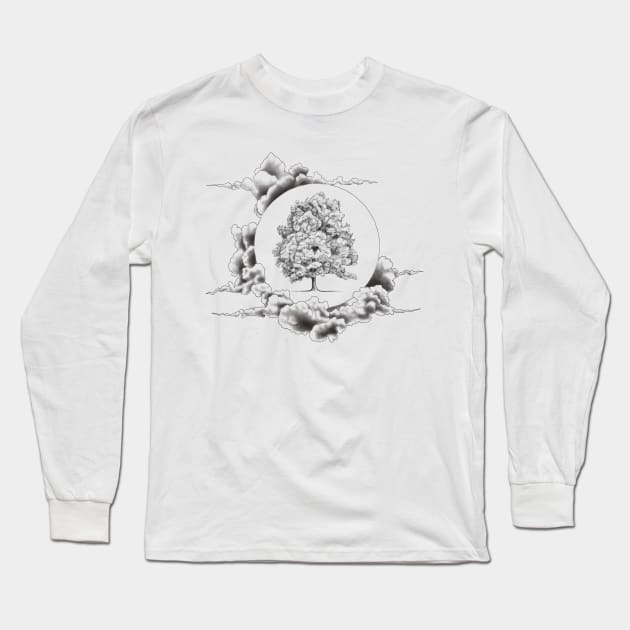 Tree of Life Floating in a Sea of Clouds Long Sleeve T-Shirt by Tred85